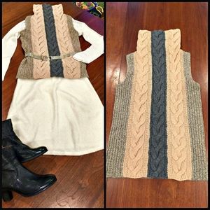 Malo sleeveless cashmere turtleneck sweater EUC